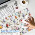 thumbnail image 4 of Long Mouse Pads for Desk,Pioneer Flower Floral Print Pattern Desk Mats on Top Of Desks, Desk Mouse Pad Extra Large with 3mm Non-Slip Base and Stitched Edge for Gaming,Office,Work,Home 35.4"x15.7", 4 of 6