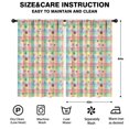 thumbnail image 2 of Multi Star Checkerboard Kids Curtains,Childrens Insulated Curtains Set Of 2,Bedroom Essentials,Teen Room Decor 52"X84", 2 of 5