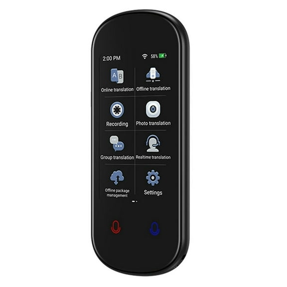 FOR Language Translator Device Real-Time Voice Translation Offline Translation Black For Learning Travel