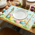 thumbnail image 4 of HuiXinOu Easter Themed Placemat 45x30cm with Rabbit Egg Clover Pattern Waterproof Table Mat for Holiday Dining Party Decor, 4 of 6