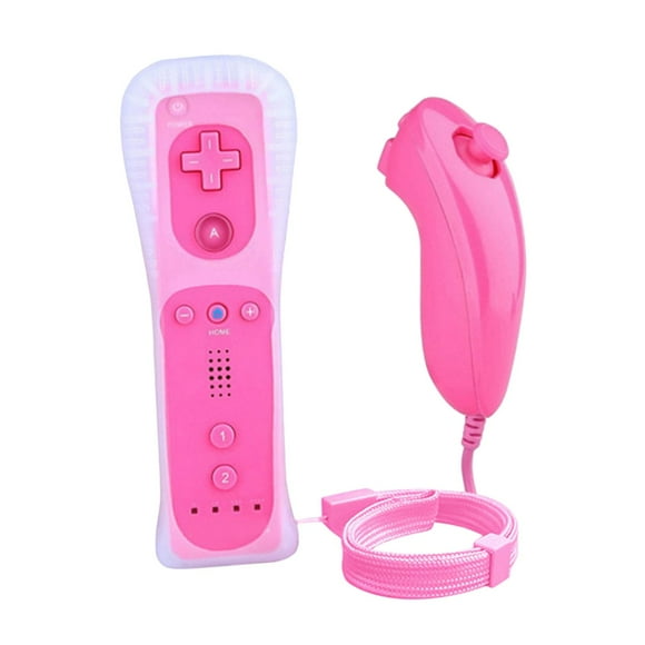 Combo Gesture Controller Y Nunchuck Joystick Para Nintendo Wii Wii U Rosa SM SunniMix Joystick del controlador