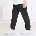 thumbnail image 4 of Gibobby Boys Pants Boys Athletic Pants Sweatpants Soft Jogger 3T 4T 5T 6T 7T Pants With Pockets Elastic Waist Drawstring For Kids School Sports Little Boys Winter Pants(2-3 Years,Black), 4 of 6