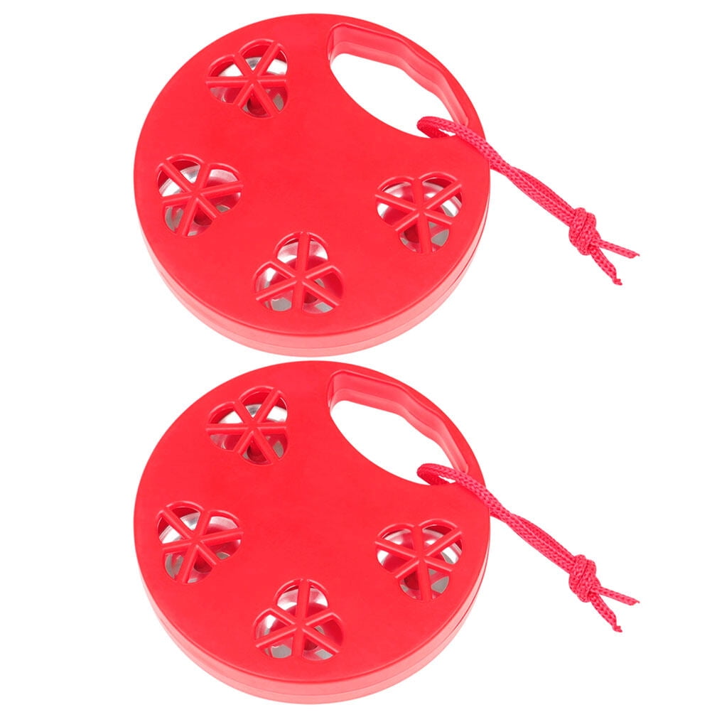 2pcs Handheld Tambourine Drum Bell Kids Tambourine Percussion