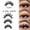 Black, variant on Clearance! Gspmoly False Lashes, 12Pairs Natural Long Thick Black False Eyelashes Eye Lashes Makeup Magnetic Lashes