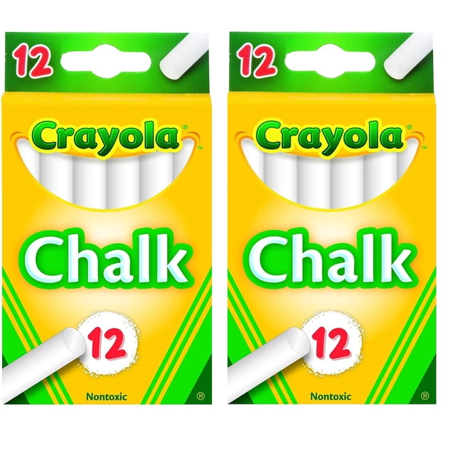 Tiza Blanca Crayola Paquete de 12 Unidades - 2 Paquetes