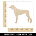 thumbnail image 2 of Saluki Dog Solid Wood Shape Unfinished Piece Cutout Craft DIY Projects - 4.70 Inch Size - 1/4 Inch Thick, 2 of 7