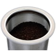 thumbnail image 3 of Cafetera y tetera fría de medio galón de 64oz, filtro de acero inoxidable para tarro de boca ancha con tapa y 2 sellos de silicona | Filtro de cafetera de cerveza fría de acero inoxidable de malla fin, 3 of 5
