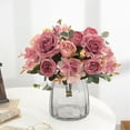 2024 New Artificial Peony Flowers Rose Wedding Bouquetss Floral Rose