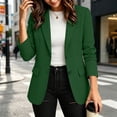 thumbnail image 5 of Levmjia Women's Blazer Jacket Solid Color Work Office Business Casual Suit Coat with Pockets Single Breasted Lapel Long Sleeve Elegant Ladies Outwear, 5 of 8