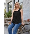 thumbnail image 3 of Oryer Womens Plus Size Tank Tops Sleeveless Tunic Blouses Loose Fit Tops, 3 of 8
