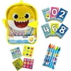 Baby Shark Mini Backpack Art & Activity Set with Color in Flashcards, Crayons and Stickers