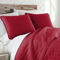thumbnail image 2 of Southshore Fine Linens Oversized Quilt Bedding Set lightweight, soft coverlet bedspread 2-Piece with One matching sham , Chili Pepper, Twin / Twin XL, 2 of 6