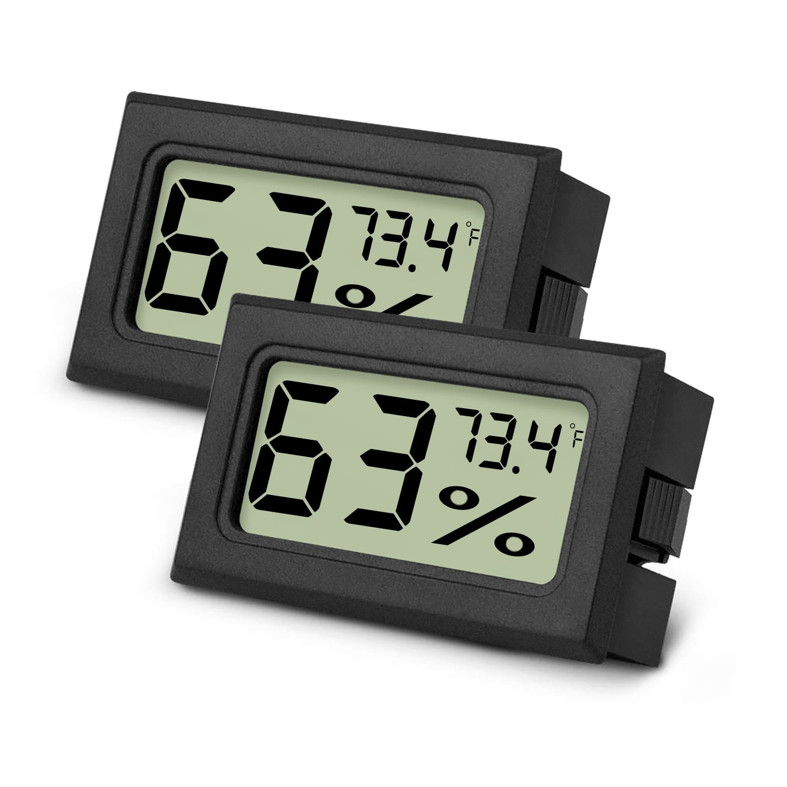 Reptile thermometer Mini Hygrometer/Temperature LCD Display Digital Fahrenheit Temperature Humidity Meter Gauge for Incubators Reptile/Humidors/Greenhouse/Garden/Cellar/Fridge/Closet and Many