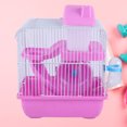 thumbnail image 3 of Ounona Double Layer Hamster Cage Pet House, Acrylic, Portable, 1pc (Light Pink), 3 of 6