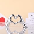 thumbnail image 3 of CATPAN Silver Heart Hand Decorative Sculpture, Room Home Decor Aesthetics for Office, Living Room, Coffee Table, Dining Table, Center Entrance, entryway, TV Stand, Tabletop Decorations., 3 of 14