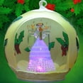 thumbnail image 3 of LED Glass Angel Ornament with Candle, 3 of 9