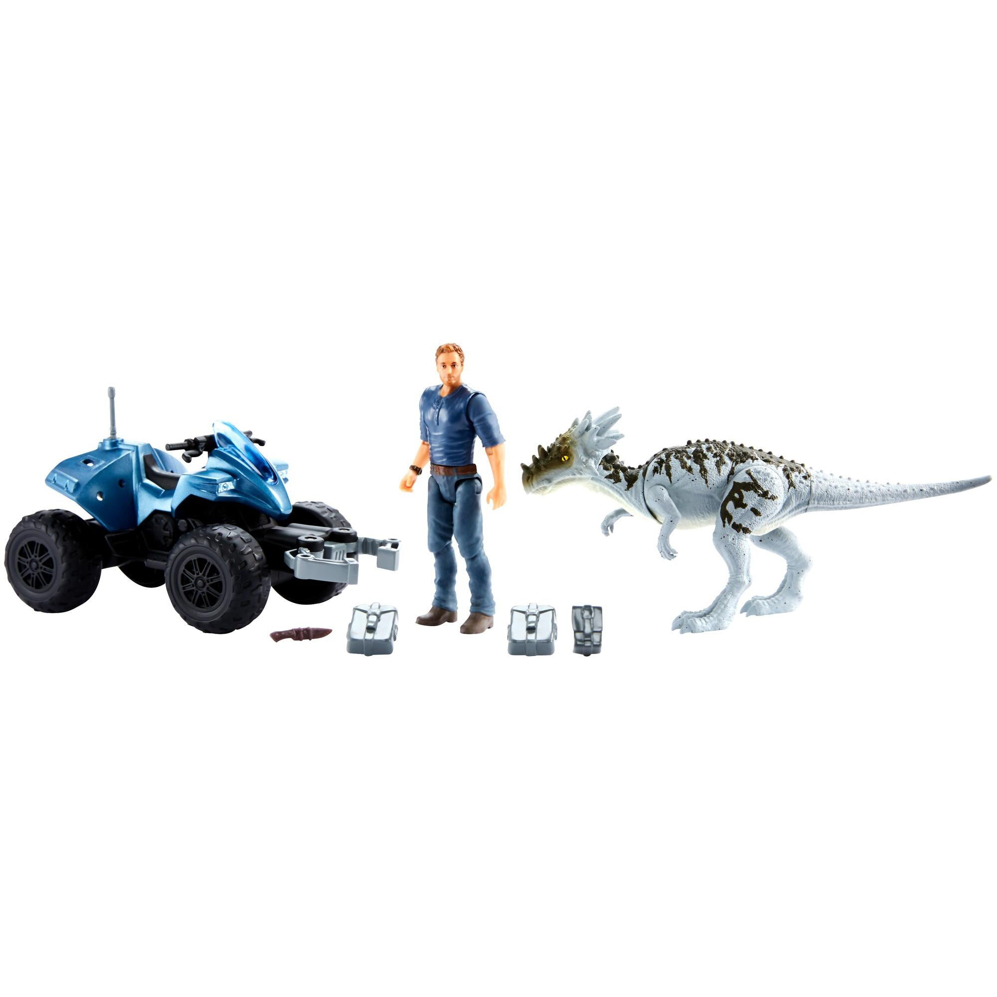 Jurassic World Deluxe Story Packs With Vehicles, Action Figures & Accessories