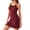 Wine Red, variant on Ekouaer Women' Lace Trim Cami Sleep Dress Loungewear Cute Night Gowns for Women