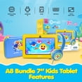 thumbnail image 5 of Pinkfong Baby Shark Kids Tablet Bundle, 7 inch 32GB, Headphones and Case, 5 of 9