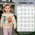 thumbnail image 2 of DISNIMO Christmas Sweatshirt for Girls Snowman Printed Pullover Tops Long Sleeve T-Shirts Comfy Sweater Tops for Fall Winter 3-4 Years, 2 of 7