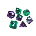 thumbnail image 2 of 1 Set Polyhedral Dice Double Color Acrylic Toys Interesting Role Playing Games Craps Entertainment Accessory for Math Teaching Clean green purple, 2 of 9