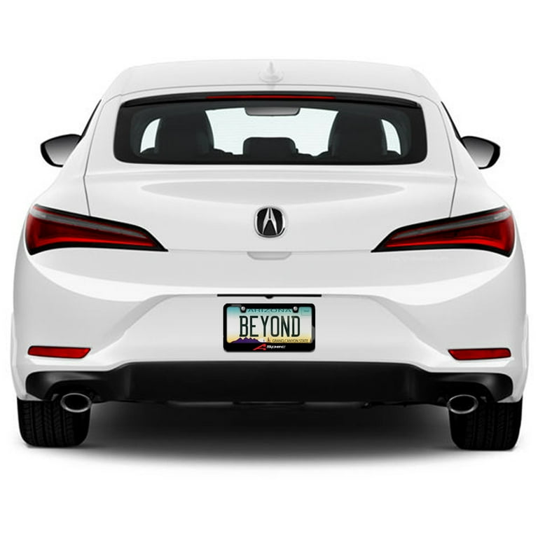 Acura Nameplate Black Metal License Plate - Car Beyond Store