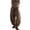 Coffee, variant on Women's Lightweight Harem Pants Casual Loose Beach Trousers With Elastic Waist And Cuffs Balloon