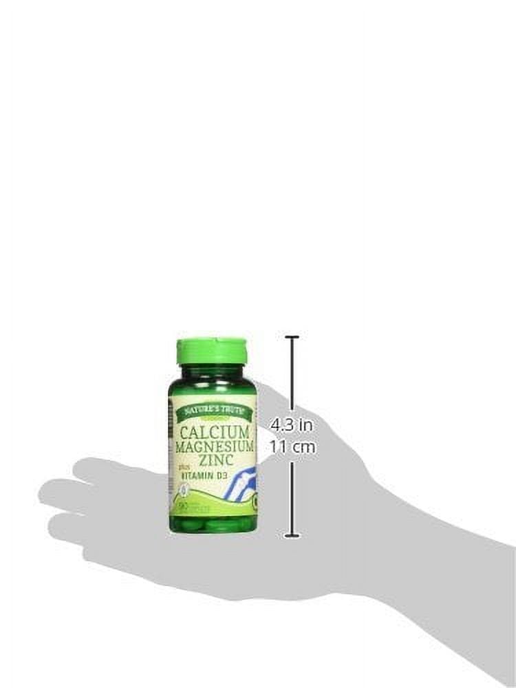 Nature's Truth Bone Calcium, Magnesium Zinc w/ Vitamin D3, 90ct, 3-Pack
