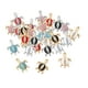thumbnail image 1 of 30 colgantes de dijes coloridos para hacer joyas, chapados en oro y plata, DIY Tortuga, 1 of 9