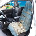 thumbnail image 3 of Binienty Beach Shell Starfish Car Seat Towels For Front Seats After Swimming Gym Hiking Breathable Anti-Slip Sweat Towel for SUV Sedan Van, 3 of 8