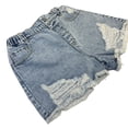 thumbnail image 5 of YunPes Jean Shorts for Teen Girls Ripped Raw Hem High Waist Straight Leg Cute Summer Y2k Denim Shorts with Pockets Versatile Pants, 5 of 8