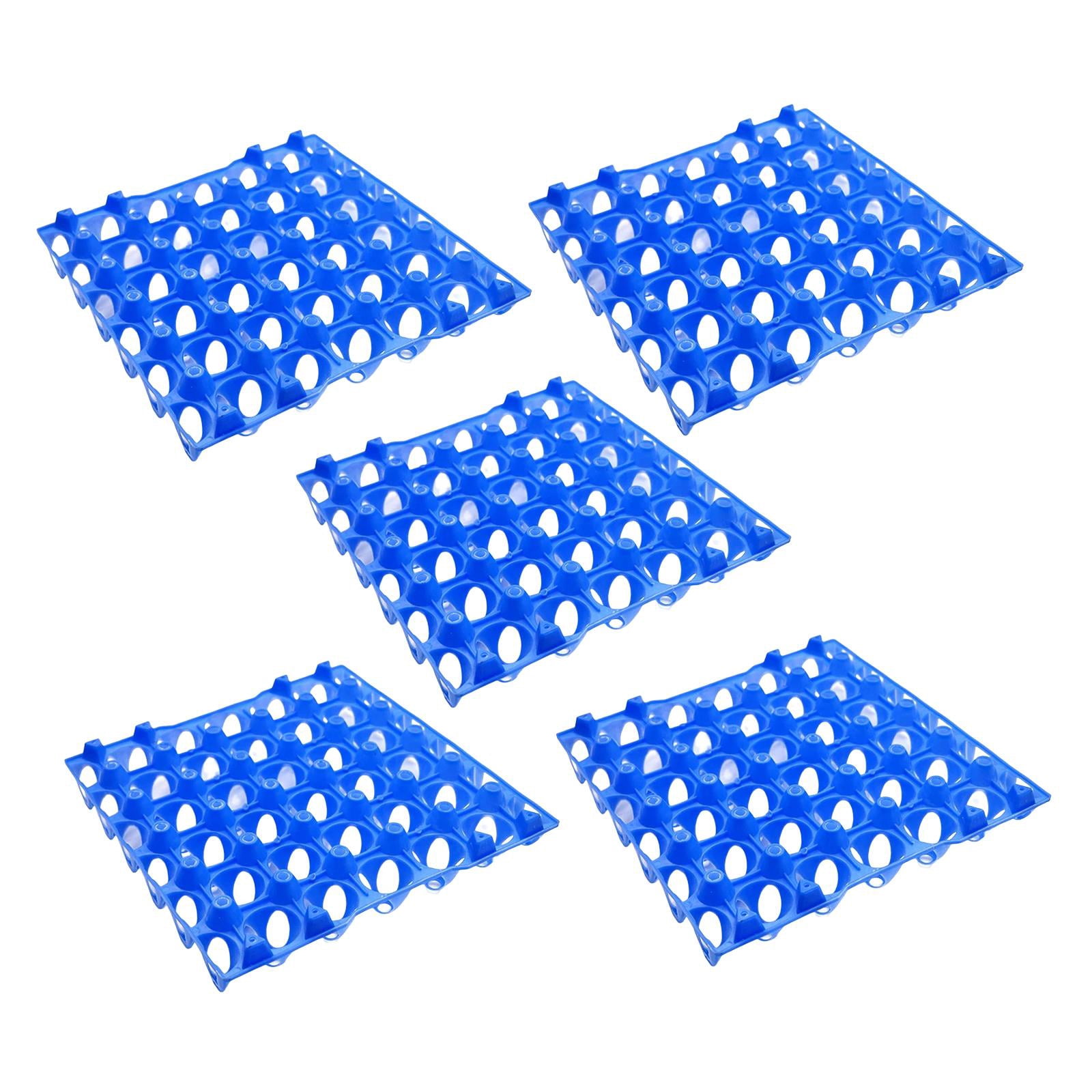 Nishiyuenyi 30 Grid Egg Tray Cabinet Egg Storage Container Egg Holder for Refrigerator 10pcs 5pcs Blue