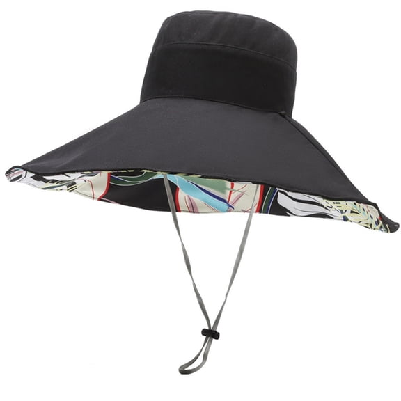 SUYIDA Super Wide Brim Reversible Sun Hat for Women Packable Summer Beach Travel Bucket Cap