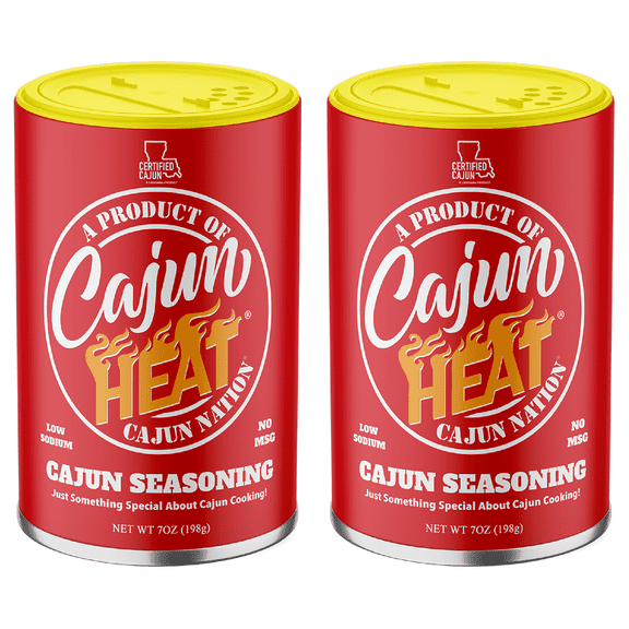 Cajun Nation Low Sodium Cajun Seasoning, 7 oz – Certified Cajun, No MSG, Gluten-Free – Spicy Louisiana Blend for Chicken, Seafood, and Vegetables