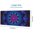 thumbnail image 3 of Diwali Mandalas Pattern Extended Big Mouse Pad Large,XL Gaming Mouse Pad Desk Pad,31.5x11.8inch Long Computer Keyboard Mouse Mat Mousepad with 3mm Non-Slip Base and Stitched Edge for Home Office Work, 3 of 6
