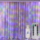 thumbnail image 4 of USB Curtain String Lights 8 Mode LED Garland Fairy Light Christmas Home Wedding Decoration 6M 2025 New Year Party Holiday Light, 4 of 4