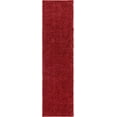 thumbnail image 3 of Unique Loom Davos Shag Collection Area Rug - Solid (2' 7" x 10' Runner Poppy), 3 of 7