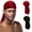 Black/Burgundy, variant on 2Pcs Do Rags for Women Men Skull Cap Durag Flag Pattern Hat Beanie Head Scarf Sweat Doo Rags Helmet Liner Cycling Sports Bandana