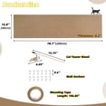 thumbnail image 2 of Alfombrilla autoadhesiva de 78 x 15.7 pulgadas, para rascar para gatos, protector de muebles de escalada, resistente a las garras, almohadillas para orejas para rascar para sofá, pared y gato, 2 of 7