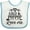 White and Blue, variant on Inktastic Gigi and Poppop Love Me Girls Baby Bib