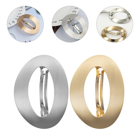 FONDOTIN 2Pcs Small Hair Clips Gold Spring Hair Clips for Women Hair Styling Assorted Color