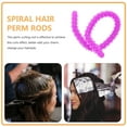 thumbnail image 3 of Raindrops 10Pcs Silicone Spiral Perm Rods Hair Curlers Violet Flexible Rods for Convenient Hair Styling, 3 of 6