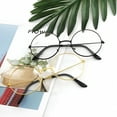 thumbnail image 6 of GJX 2026 New Metal Frame Round Glasses Clear Lens Glasses Lightweight Circle Eyeglasses for Women Men, 6 of 6
