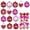 StyleA1#, variant on 15 Pcs Valentine's Day Ball Ornaments Valentine Tree Hanging Decorations Romantic Plastic Red Pink Sliver Ball Ornaments Valentines Day Hanging Baubles Set for Valentines Day Home Party Supplies