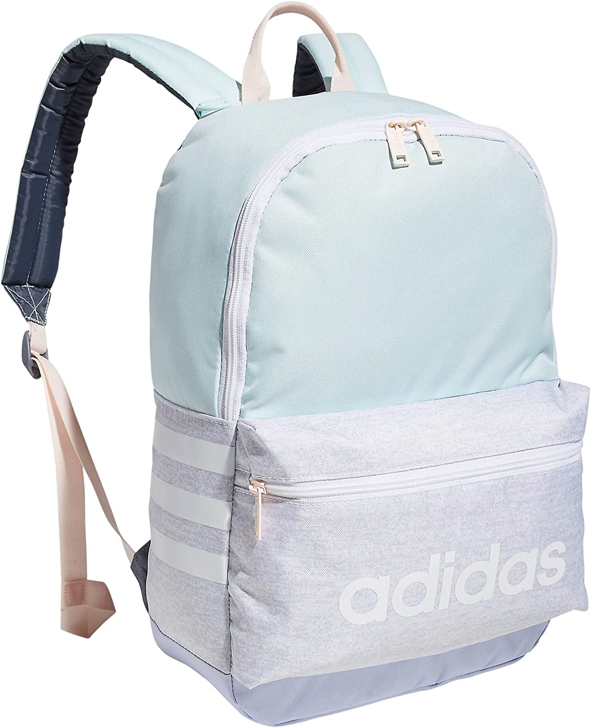 Classic 3S Backpack, Jersey White/Halo Mint Green/Violet Tone Purple, One Size Jersey White/Halo Mint Green/Violet Tone Purple One Size