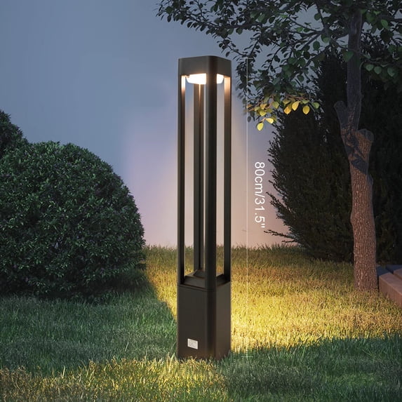 31.5 inch LED Landscape Light Waterproof Aluminum Modern Outdoor Bollard Lamp