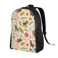 thumbnail image 2 of Gaeub Monkeys in the Jungle Print Unisex Backpacks, College Bookbag,Daypack with Padded 15" Laptop Sleeve,for School, Work, and Travel, 2 of 8