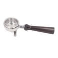 thumbnail image 1 of Stainless Steel 58mm Double 58mm Double Spouts Portafilter Solid Wood Handle Coffee Maker Component for Coffee Machines Stainless Steel Filter Basket Wood Handle Double Spouts, 1 of 8
