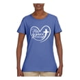 thumbnail image 2 of Wild Bobby His Grace Is Enough Heart Inspirational/Christian Women Graphic Tee, Light Blue, Large, 2 of 5