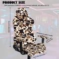 thumbnail image 7 of XYZCANDO Brown Camouflage Gaming Chair Slipcover Set 4 Pieces Anti-Scratch Gaming Chair Protective Cover with Zipper Stretch Fabric Protector for Large and Tall Reclining Gaming Chairs, 7 of 7